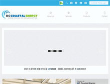 Tablet Screenshot of bccoastalenergy.ca